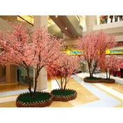 Seide Pfirsich Blume Baum